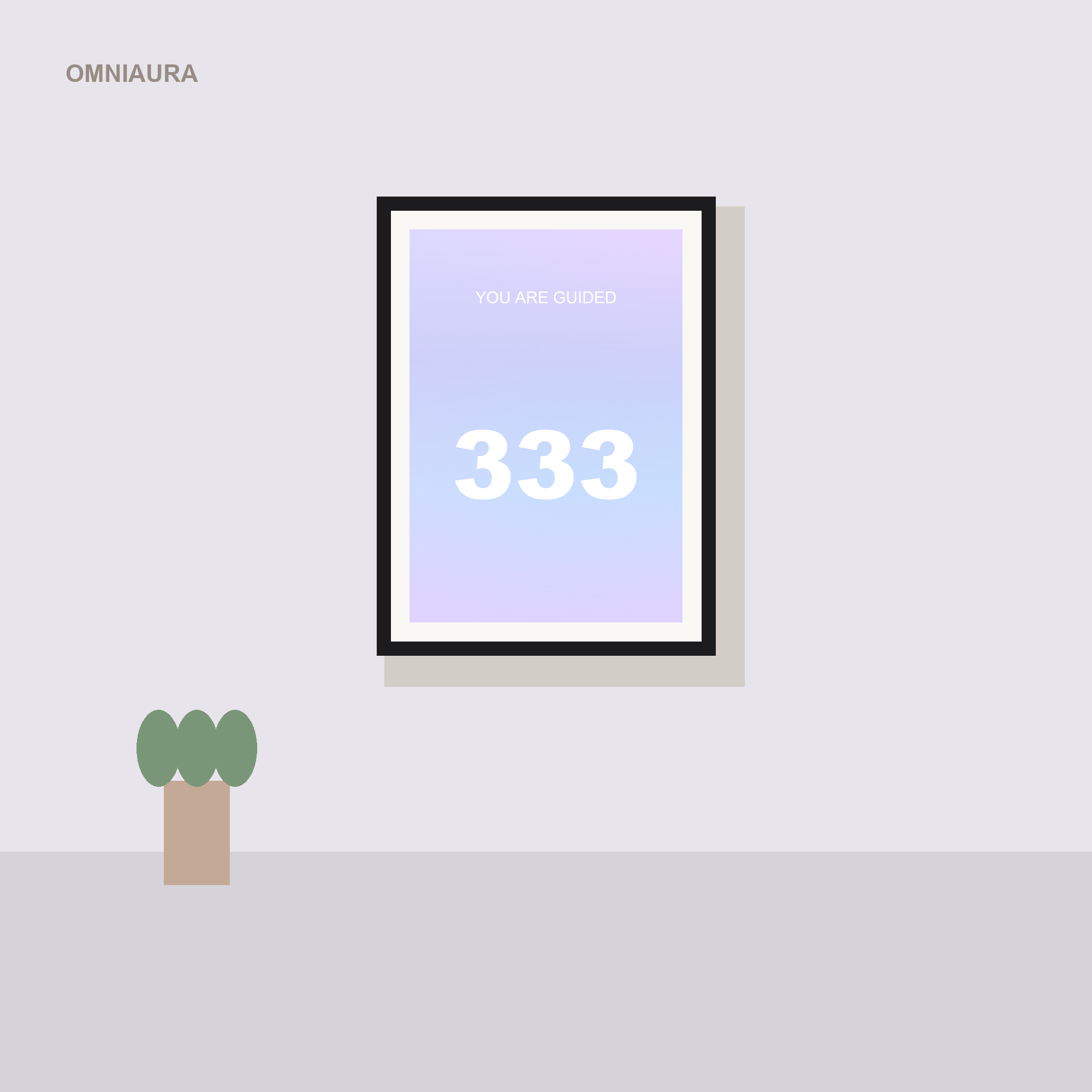 333 Angel Number Aura Poster