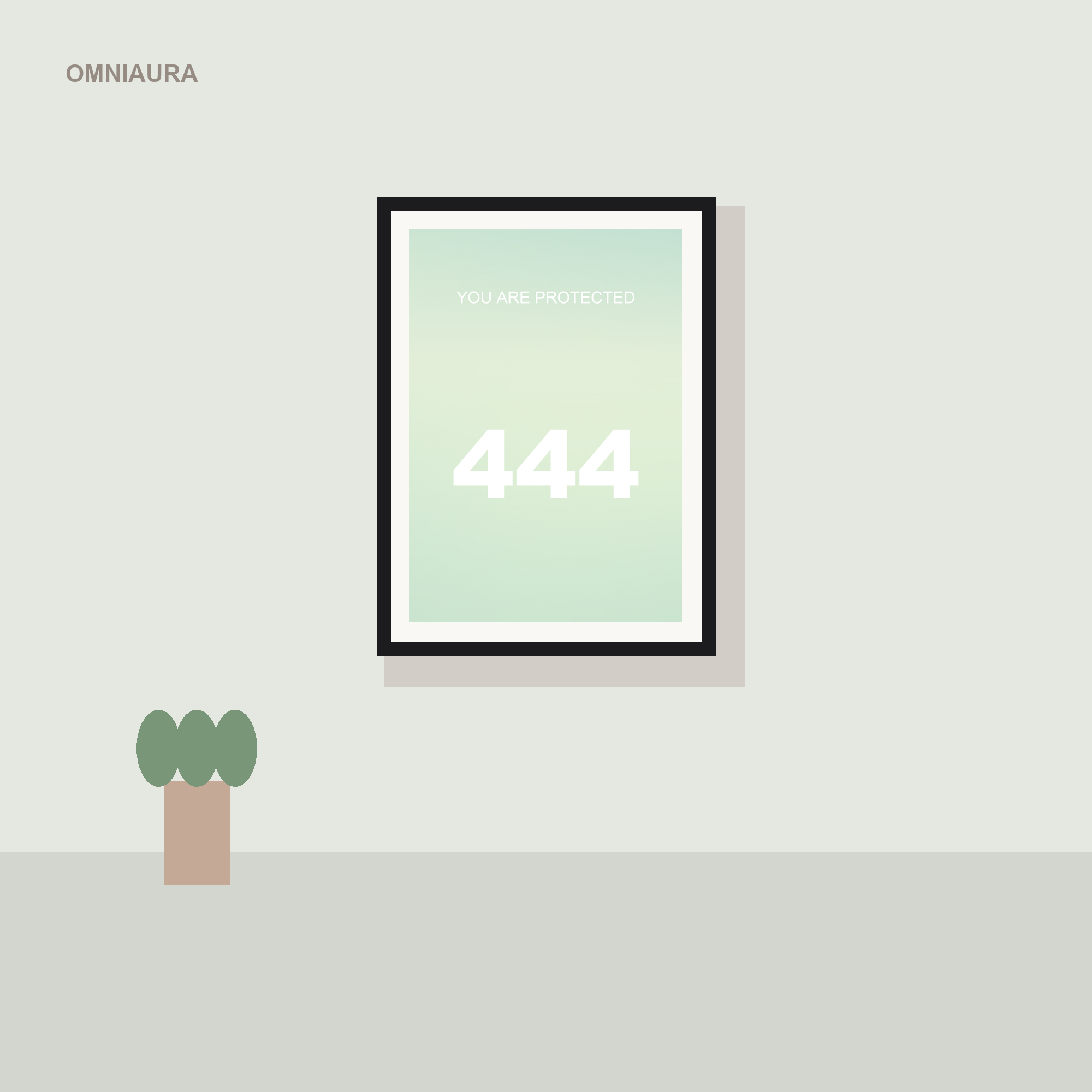 444 Angel Number Aura Poster