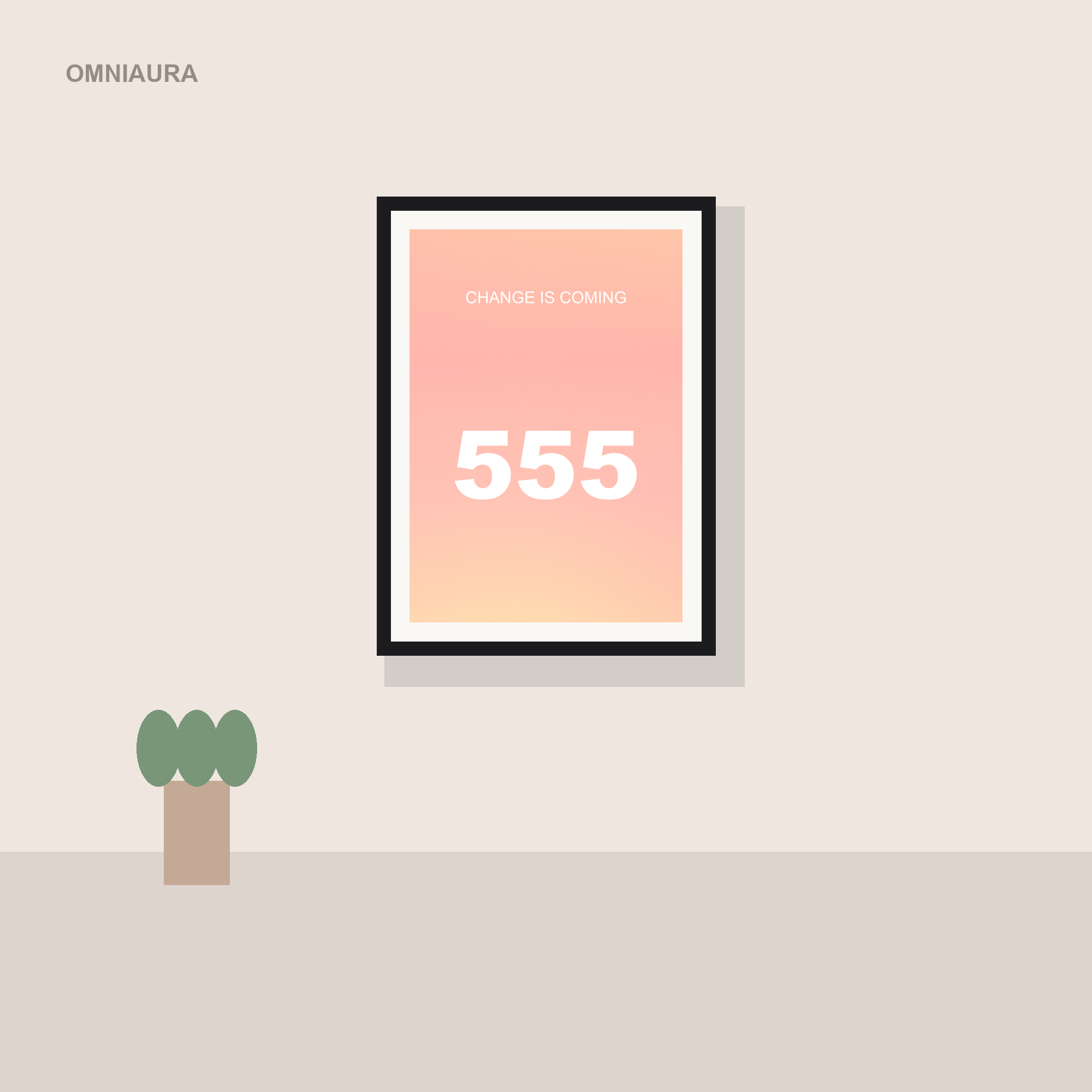 555 Angel Number Aura Poster