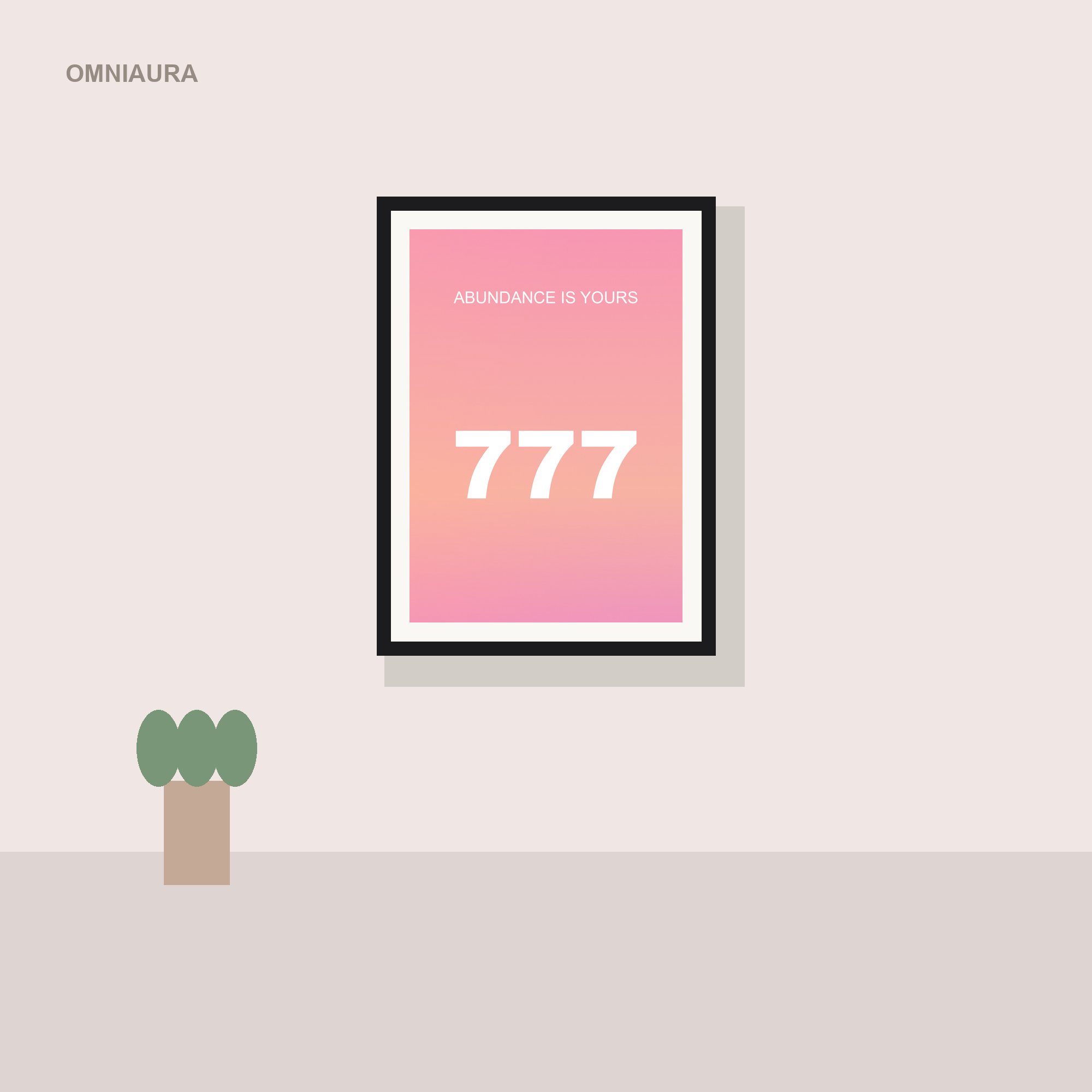 777 Angel Number Aura Poster