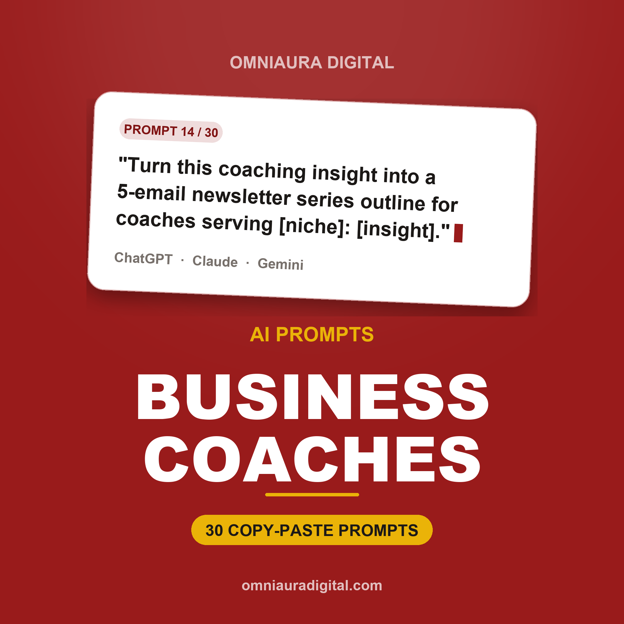 AI Prompt Pack for Business Coaches — ChatGPT, Claude & Gemini