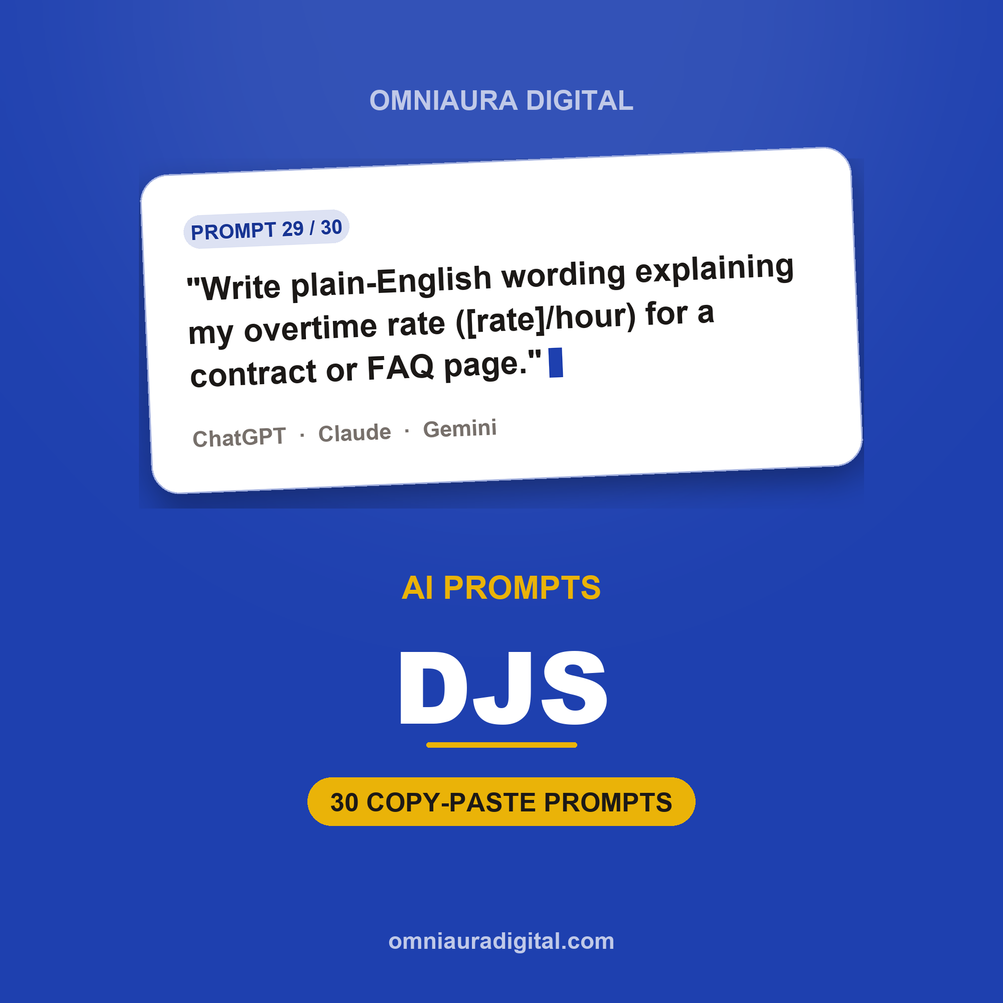 AI Prompt Pack for DJs — ChatGPT, Claude & Gemini