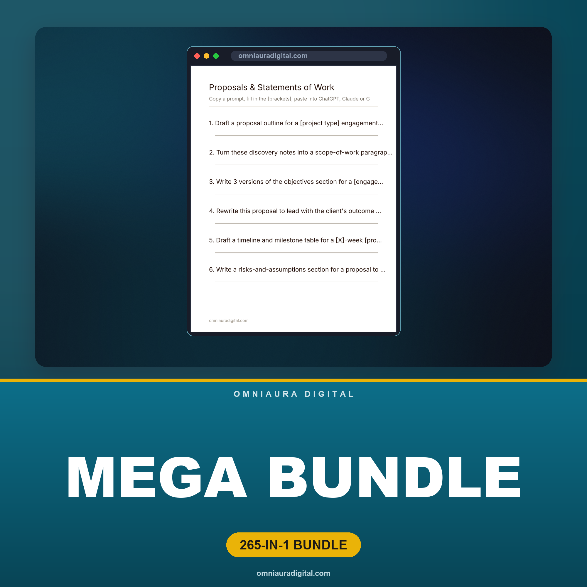 AI Prompt Pack Mega Bundle — 290+ Professions & Businesses