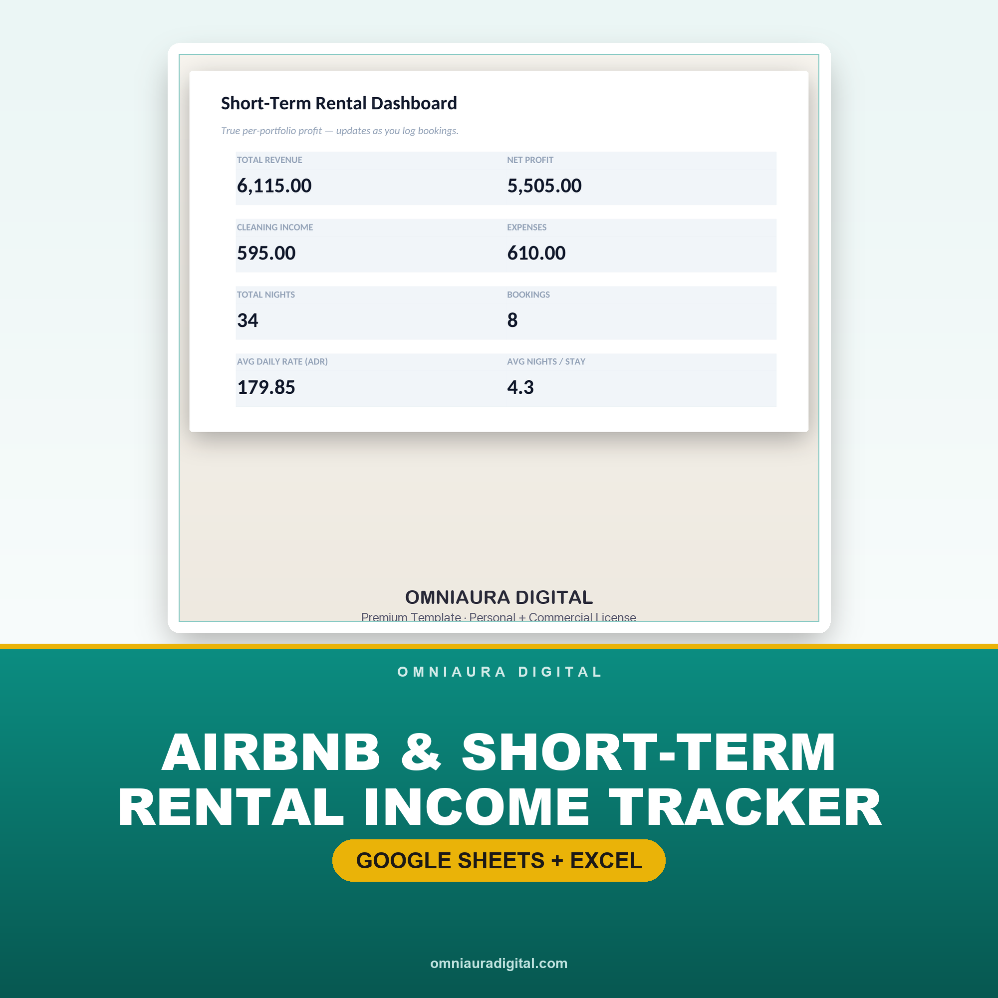 Airbnb & Short-Term Rental Income Tracker