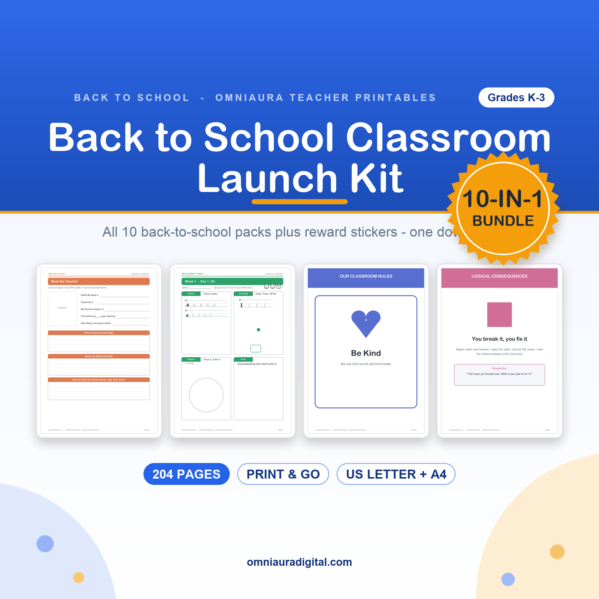 Back to School Classroom Launch Kit