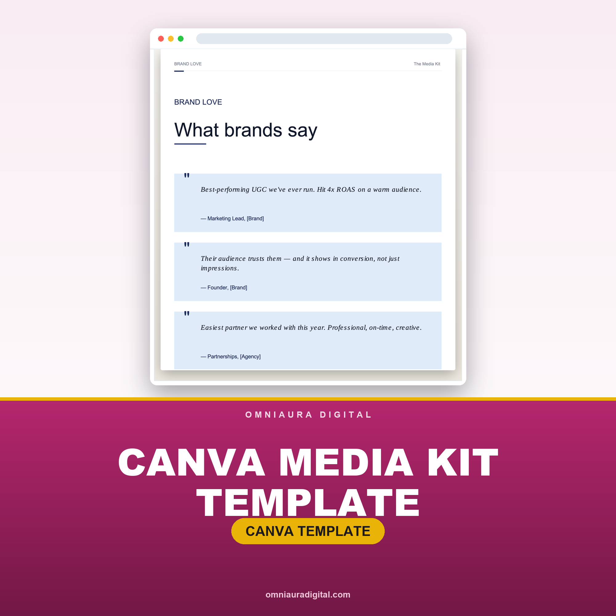 Canva Media Kit Template