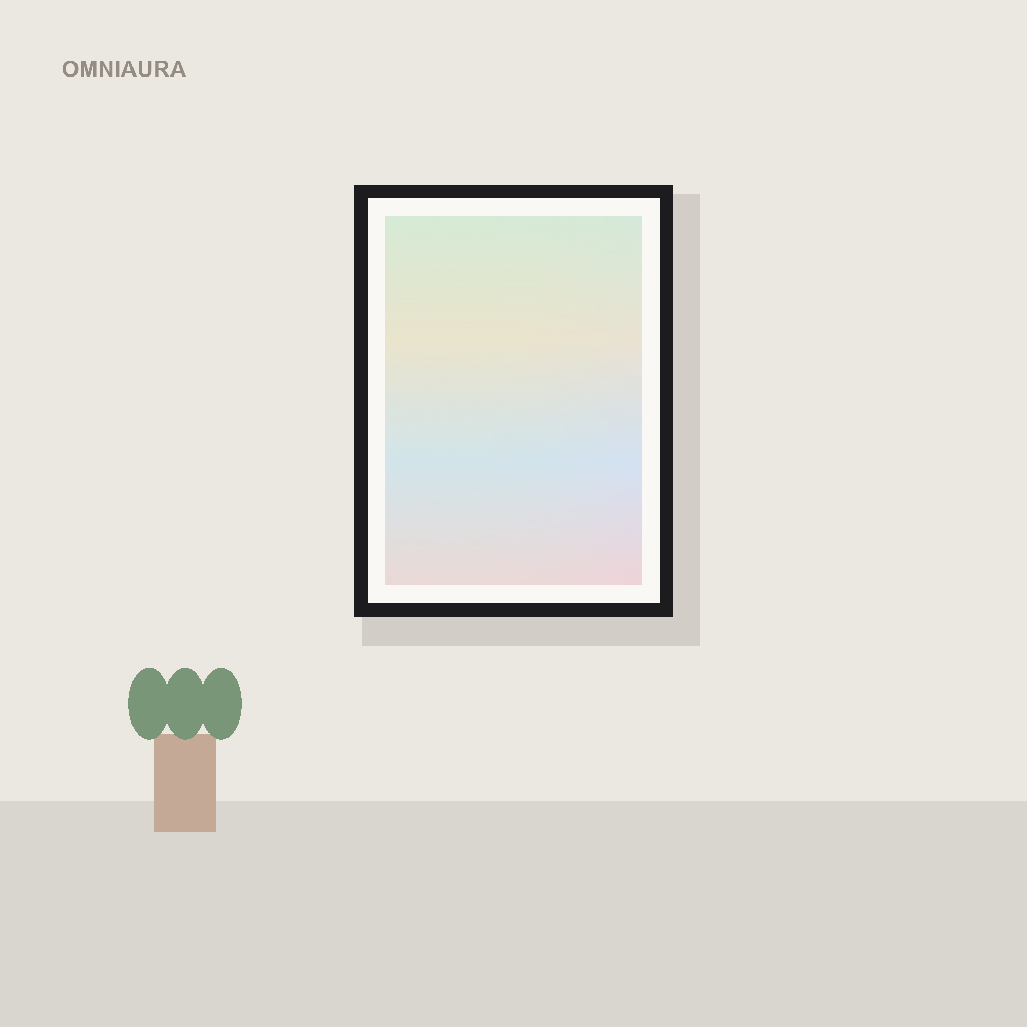 Danish Pastel Aura Gradient Poster