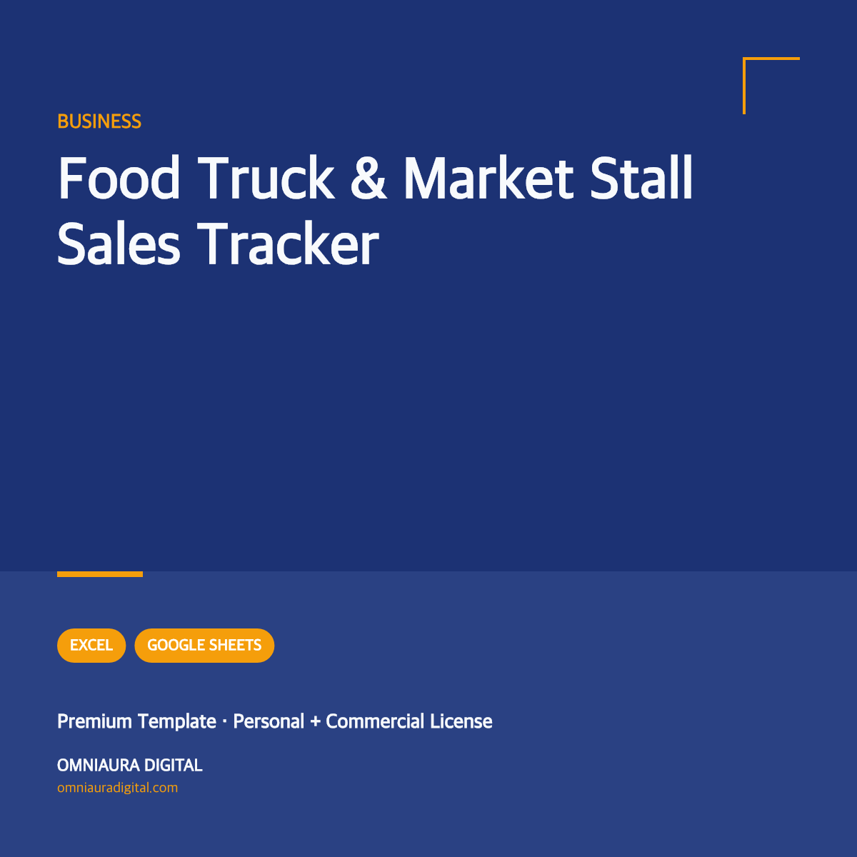 Food Truck & Market Stall Sales Tracker