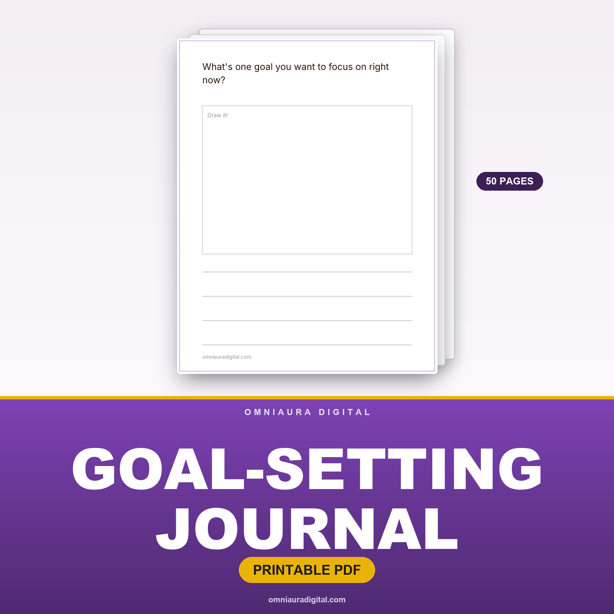 Goal-Setting Journal — 50 Plan & Achieve Prompts