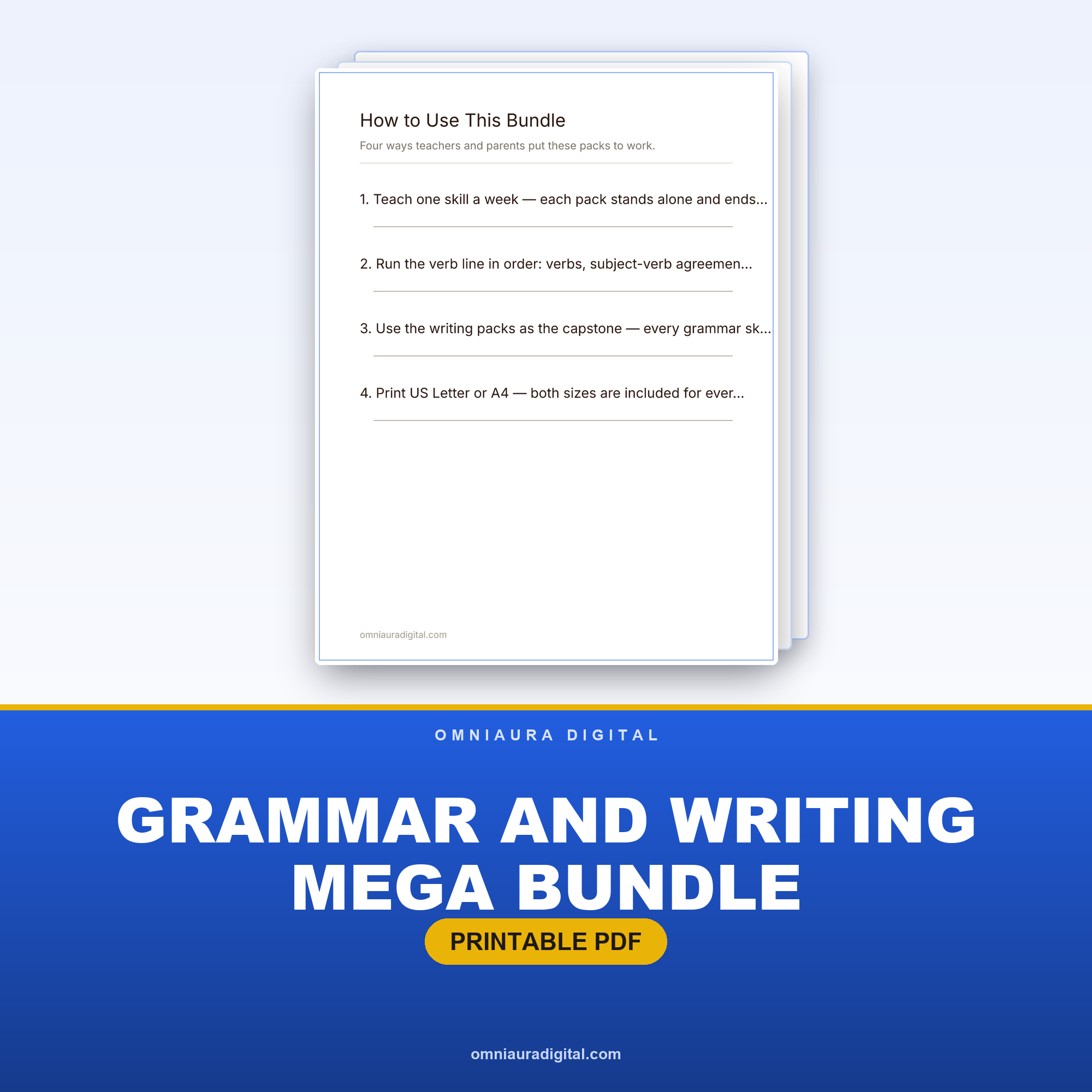 Grammar and Writing Mega Bundle (22 Packs, 334 Pages)