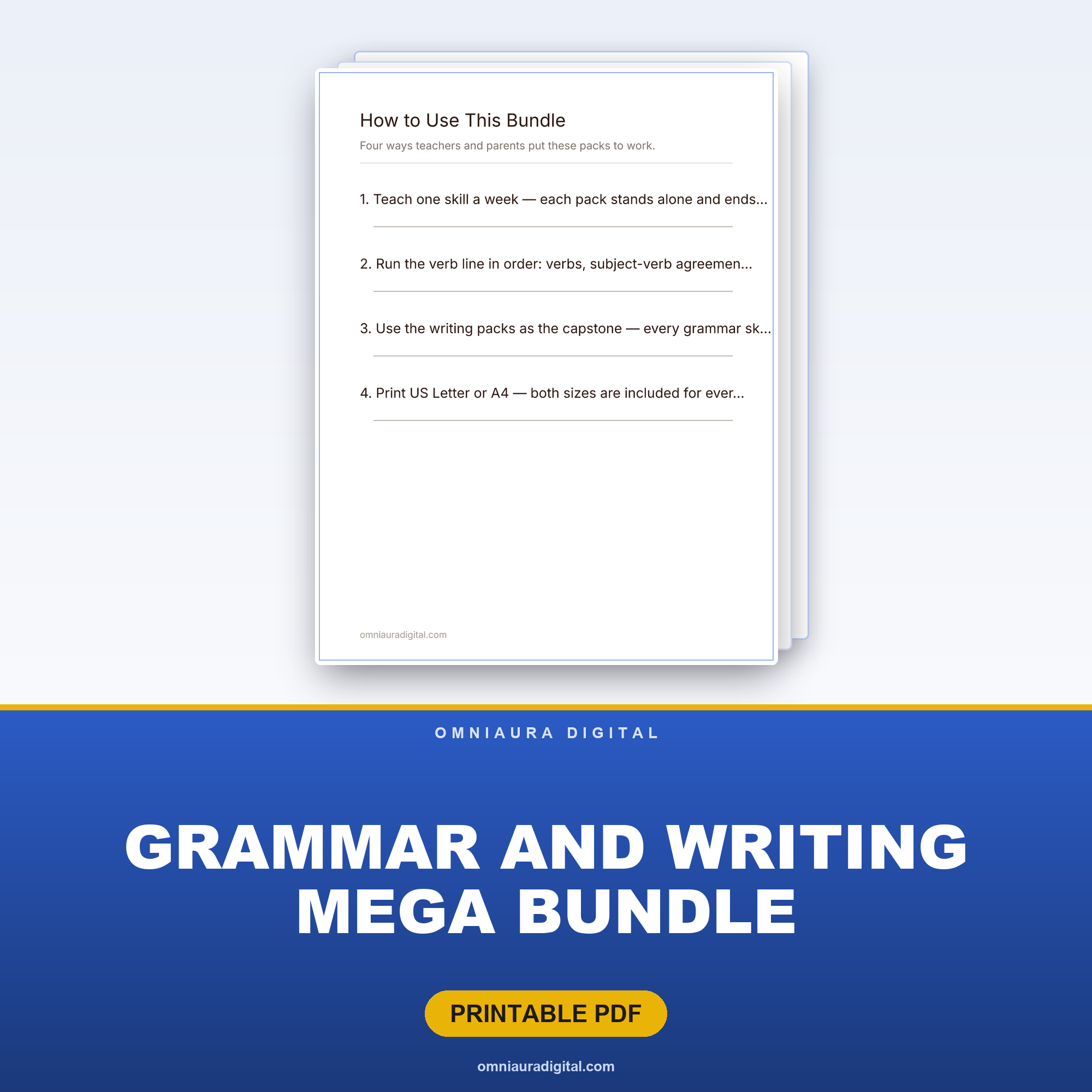 Grammar and Writing Mega Bundle (22 Packs, 334 Pages)