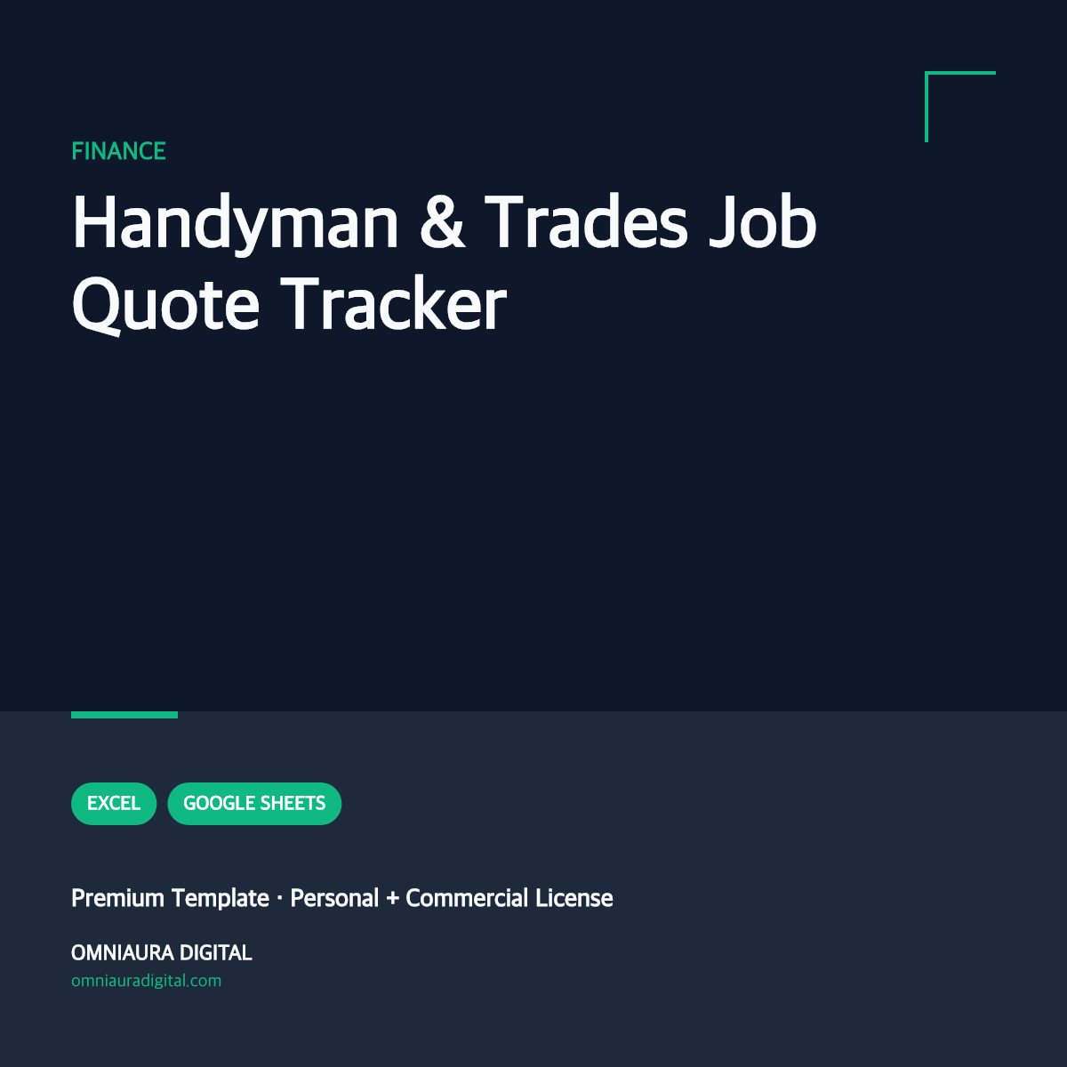 Handyman & Trades Job Quote Tracker