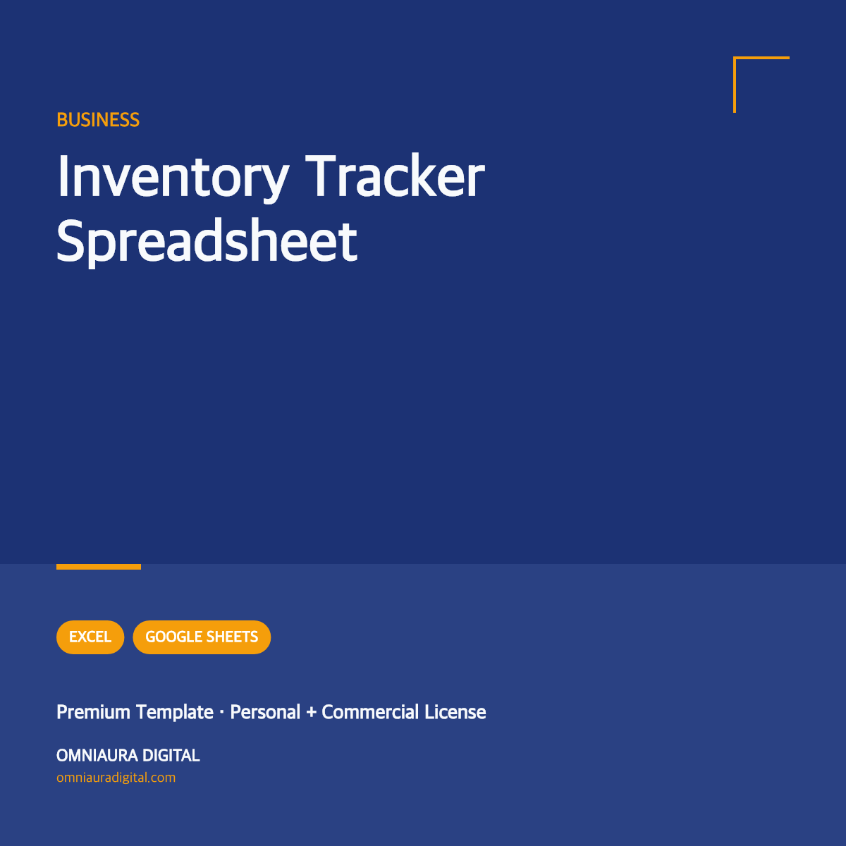 Inventory Tracker Spreadsheet