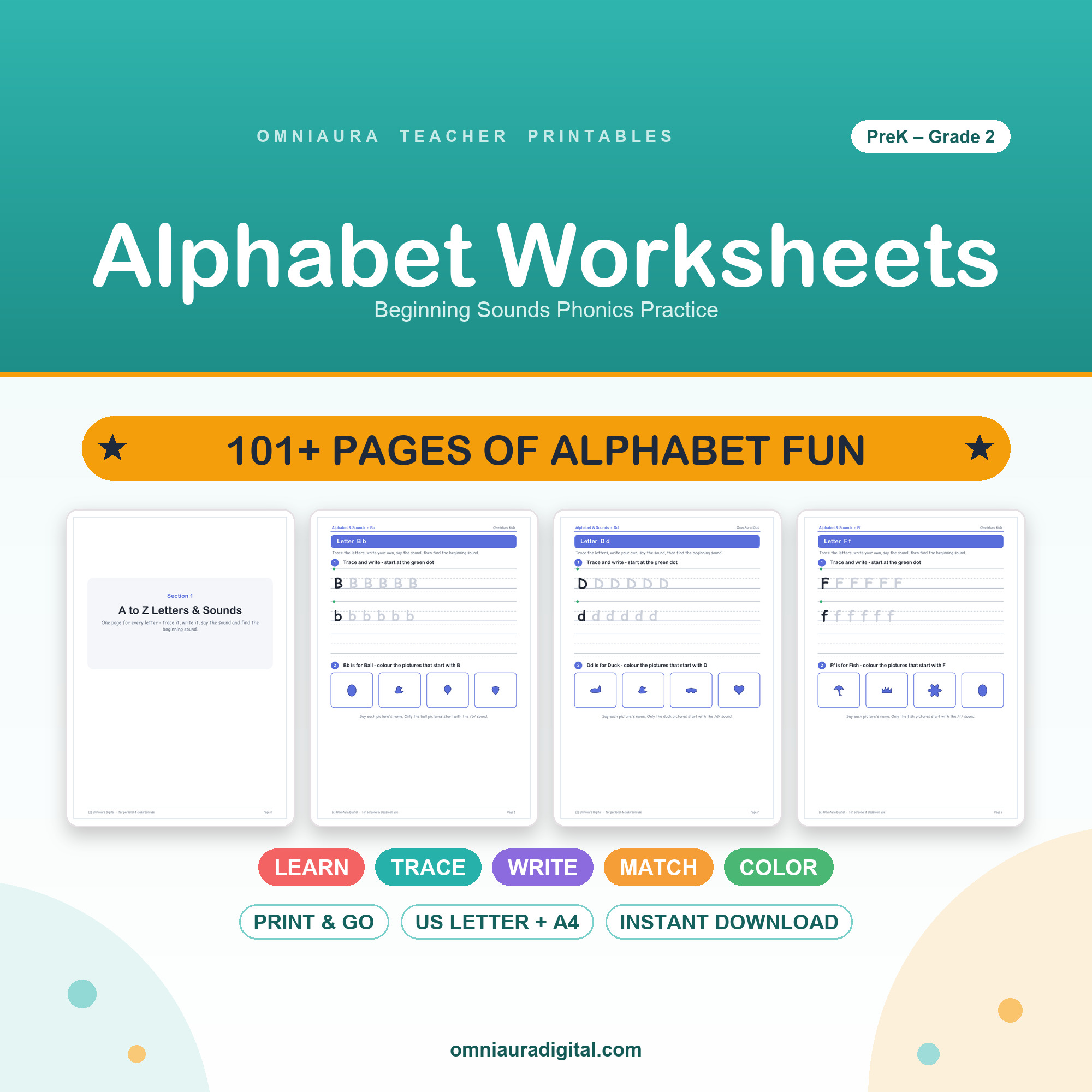 Alphabet Worksheets
