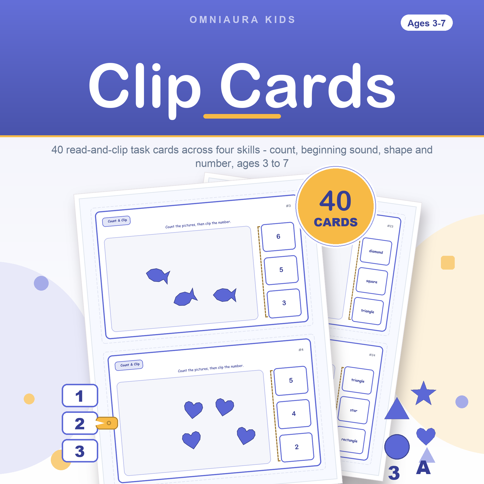 Clip Cards for Kids