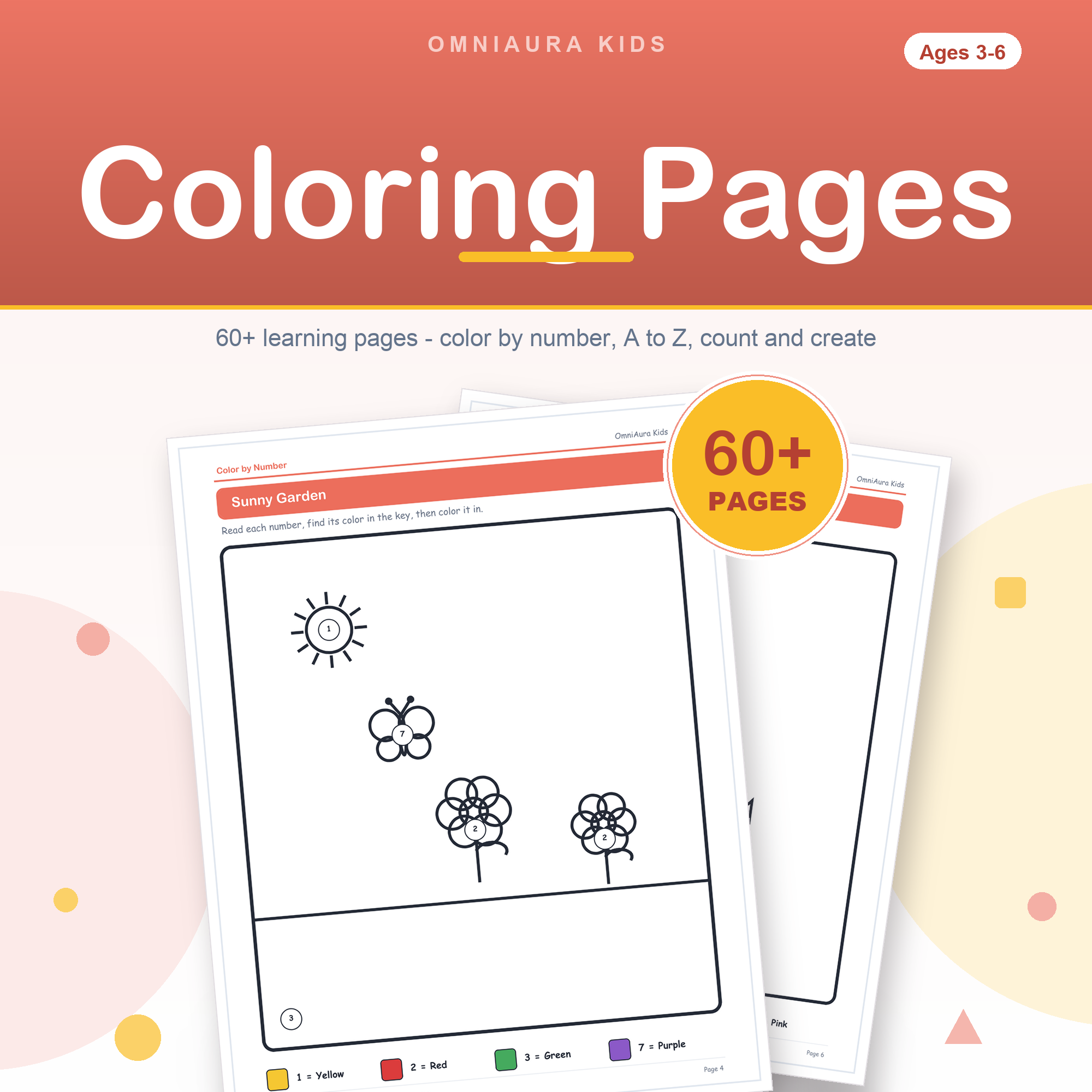 Color by Number Printable Kids