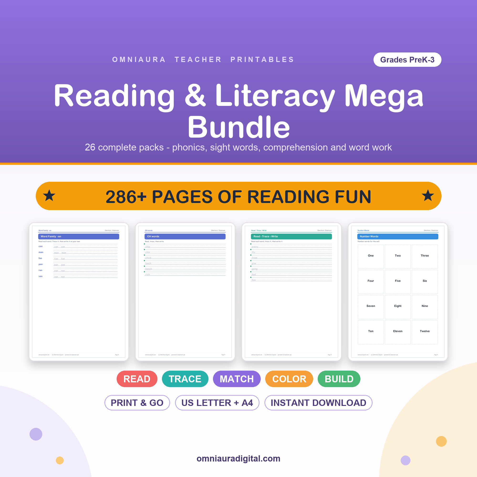 Reading Worksheets Mega Bundle