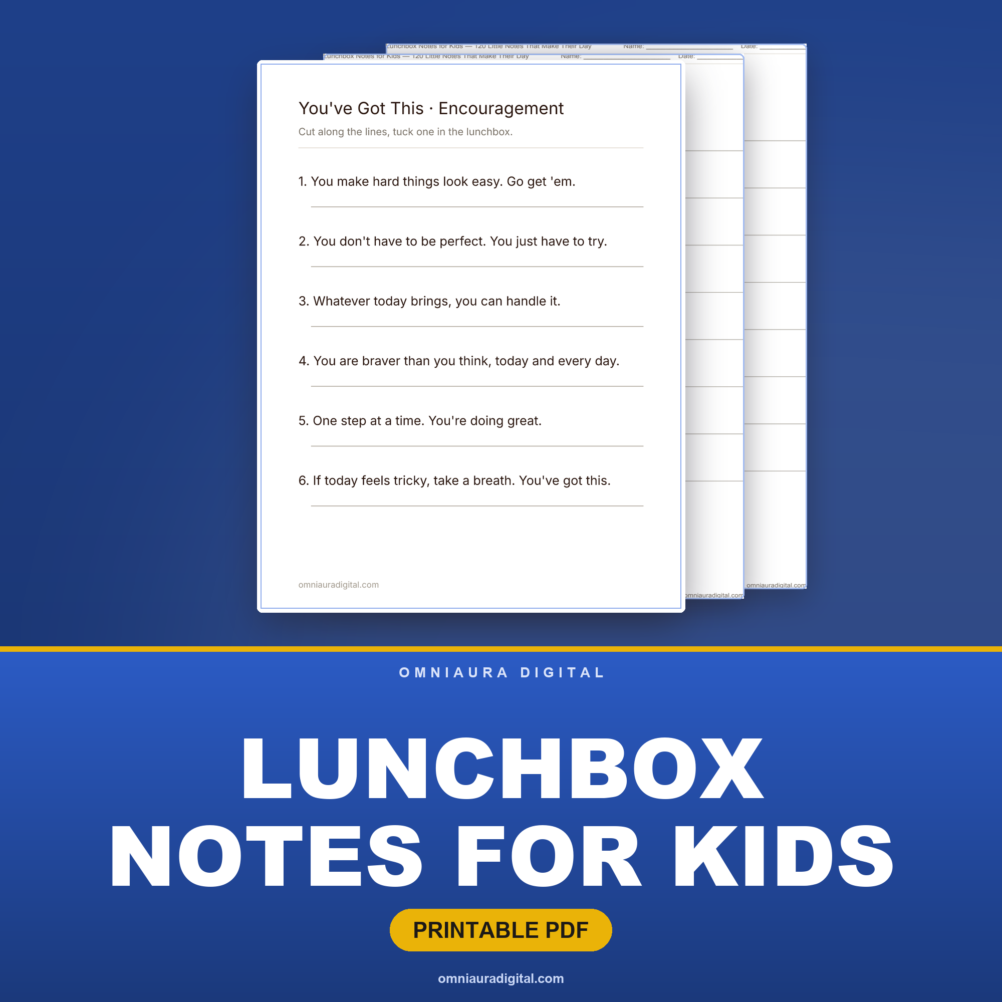 Lunchbox Notes for Kids — 120 Little Notes That Make Their Day