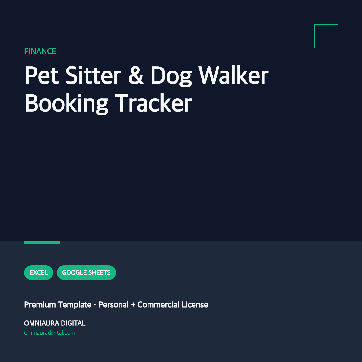 Pet Sitter & Dog Walker Booking Tracker