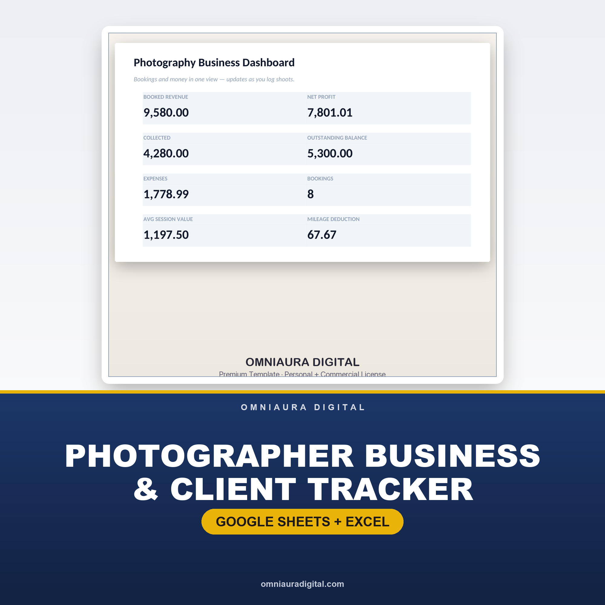 Photographer Business & Client Tracker