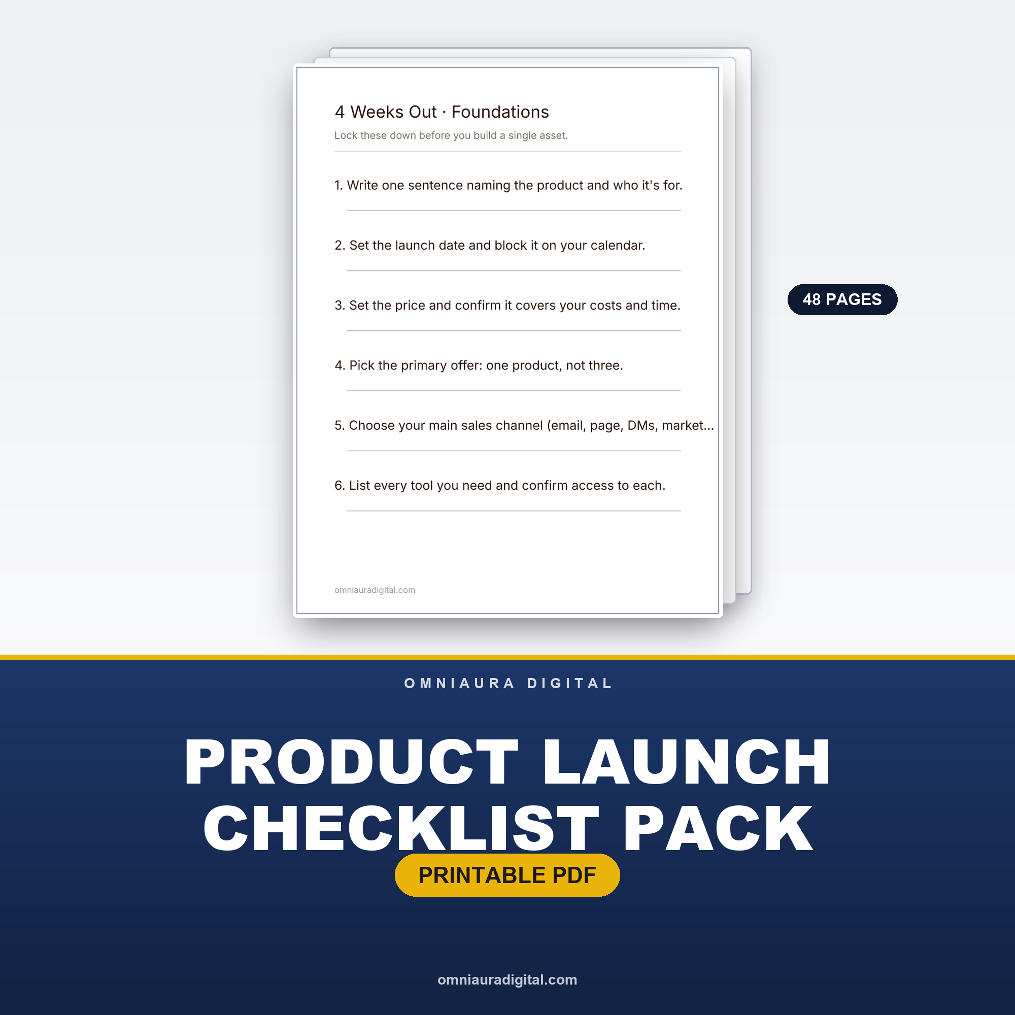 Product Launch Checklist Pack — Ship It Without the Scramble