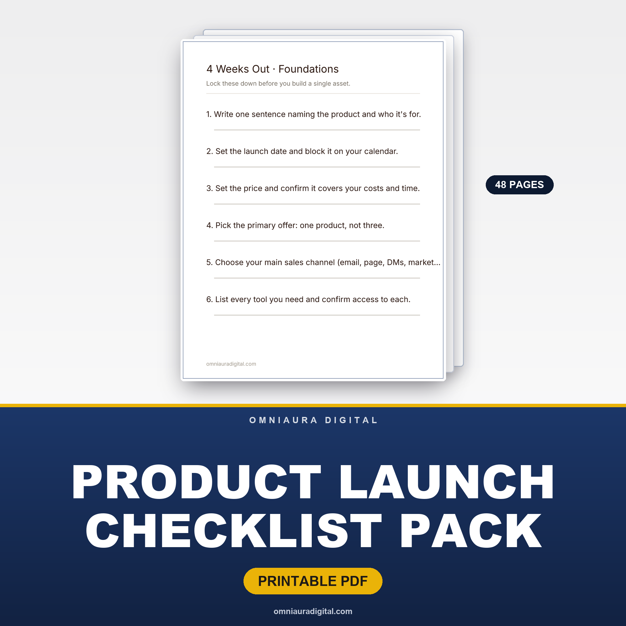 Product Launch Checklist Pack — Ship It Without the Scramble