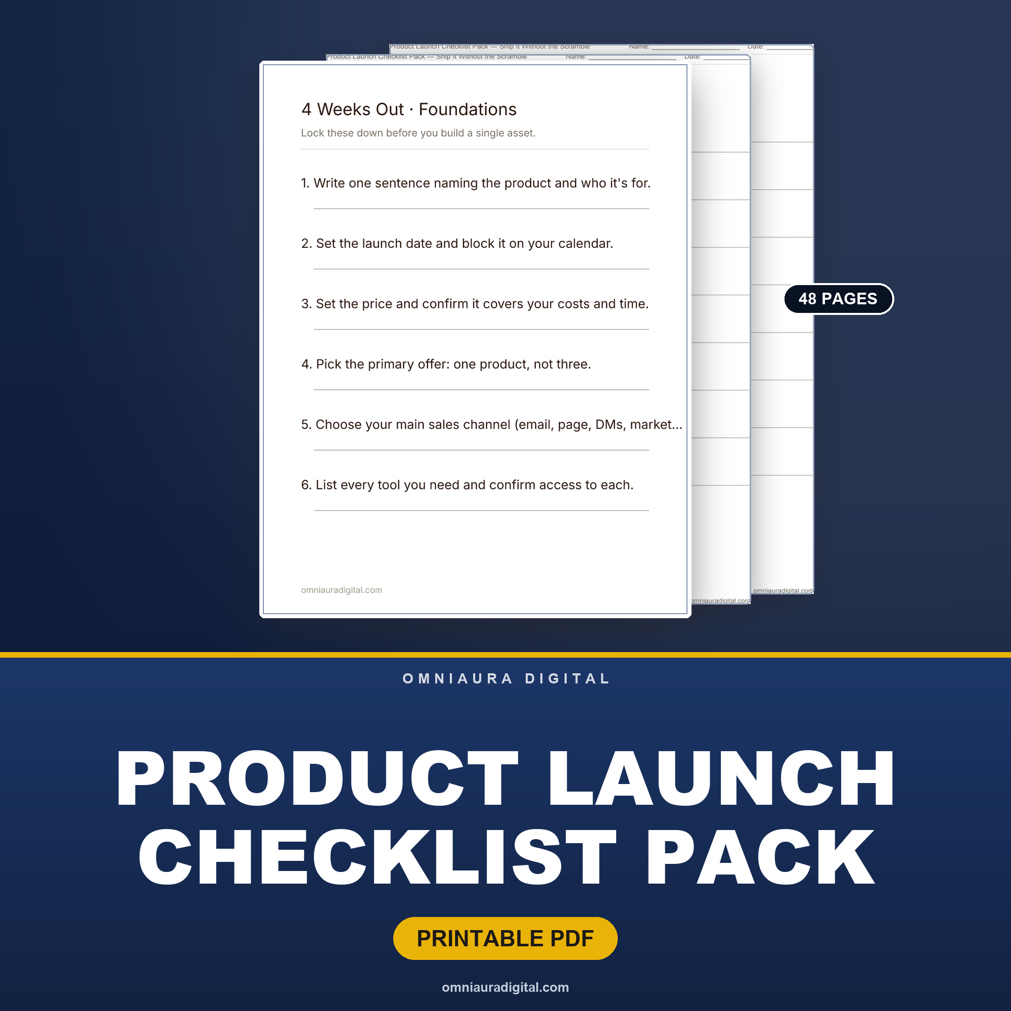Product Launch Checklist Pack — Ship It Without the Scramble