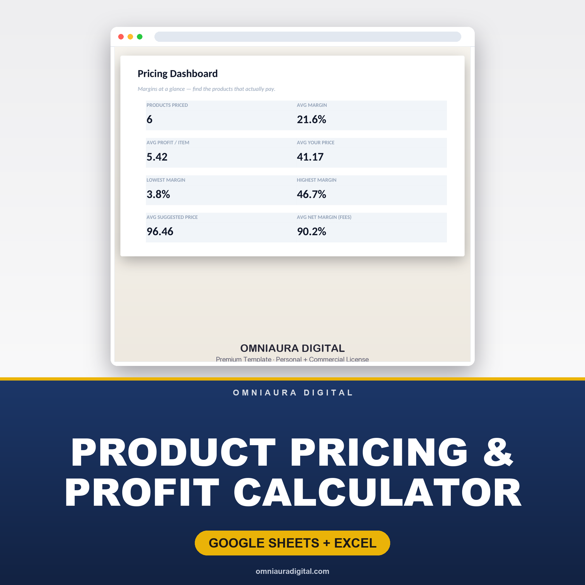 Product Pricing & Profit Calculator