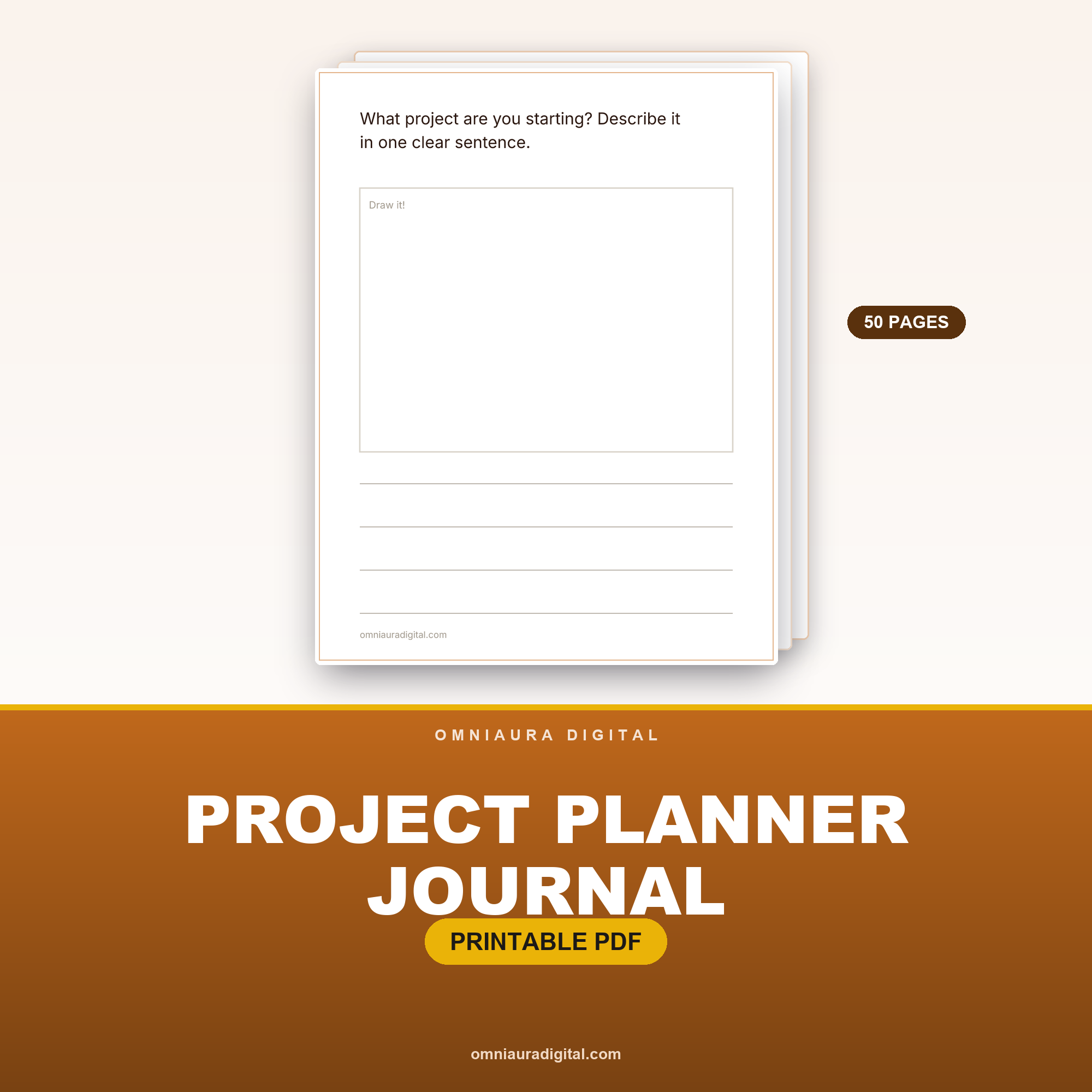 Project Planner Journal — 50 Plan, Do & Review Prompts