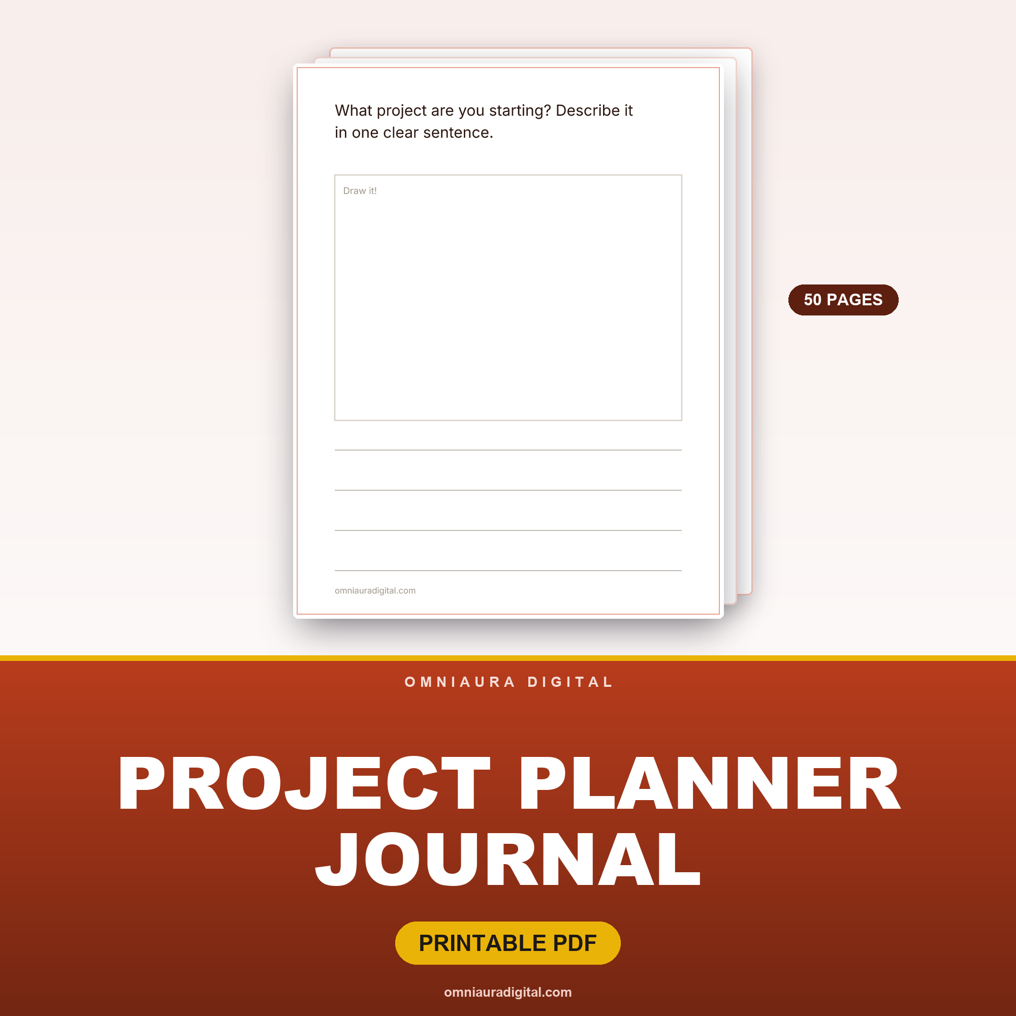 Project Planner Journal — 50 Plan, Do & Review Prompts