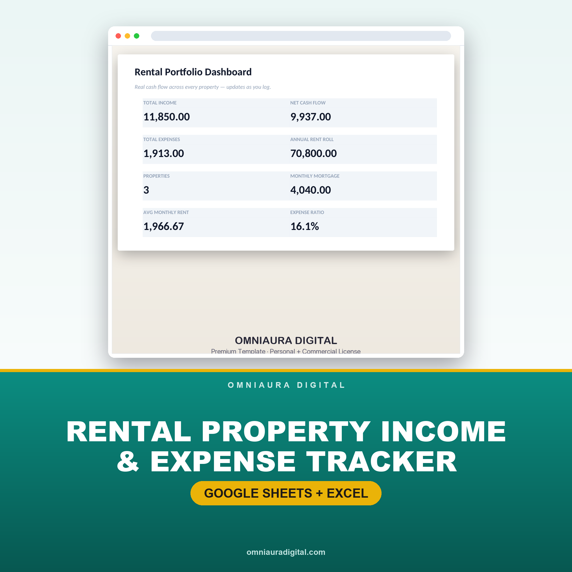 Rental Property Income & Expense Tracker