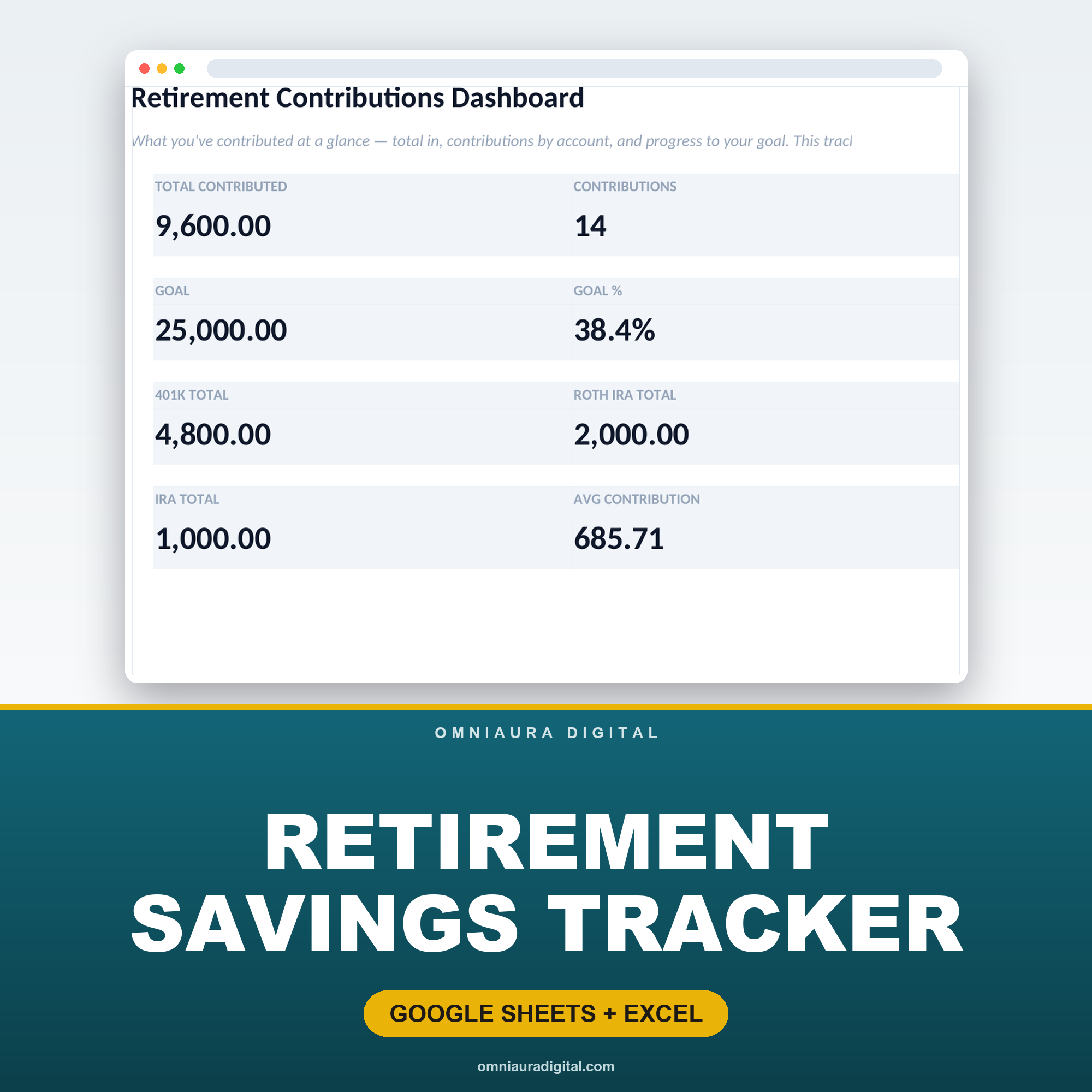 Retirement Savings Tracker