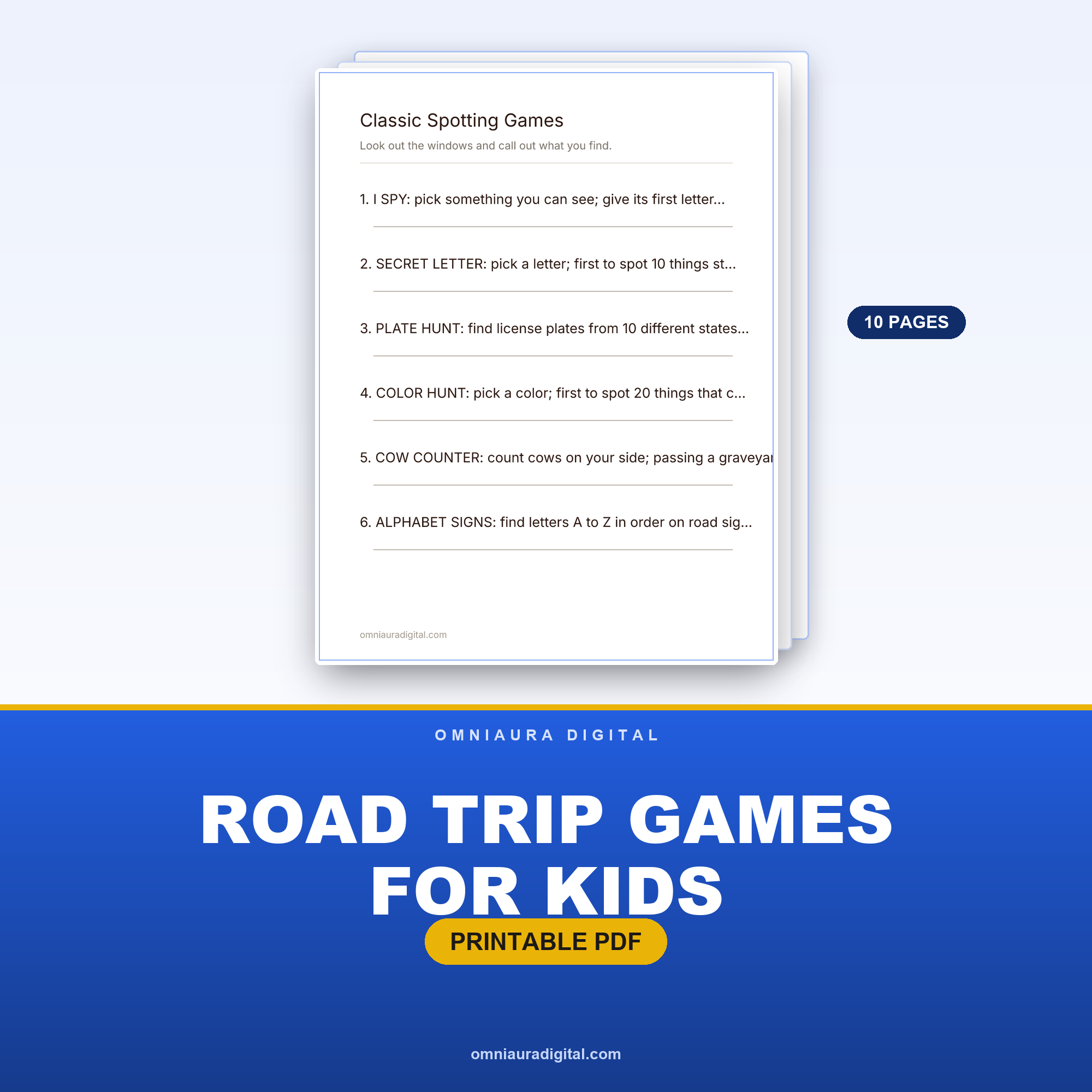 Road Trip Games for Kids — 60 No-Screen Car Games & Challenges