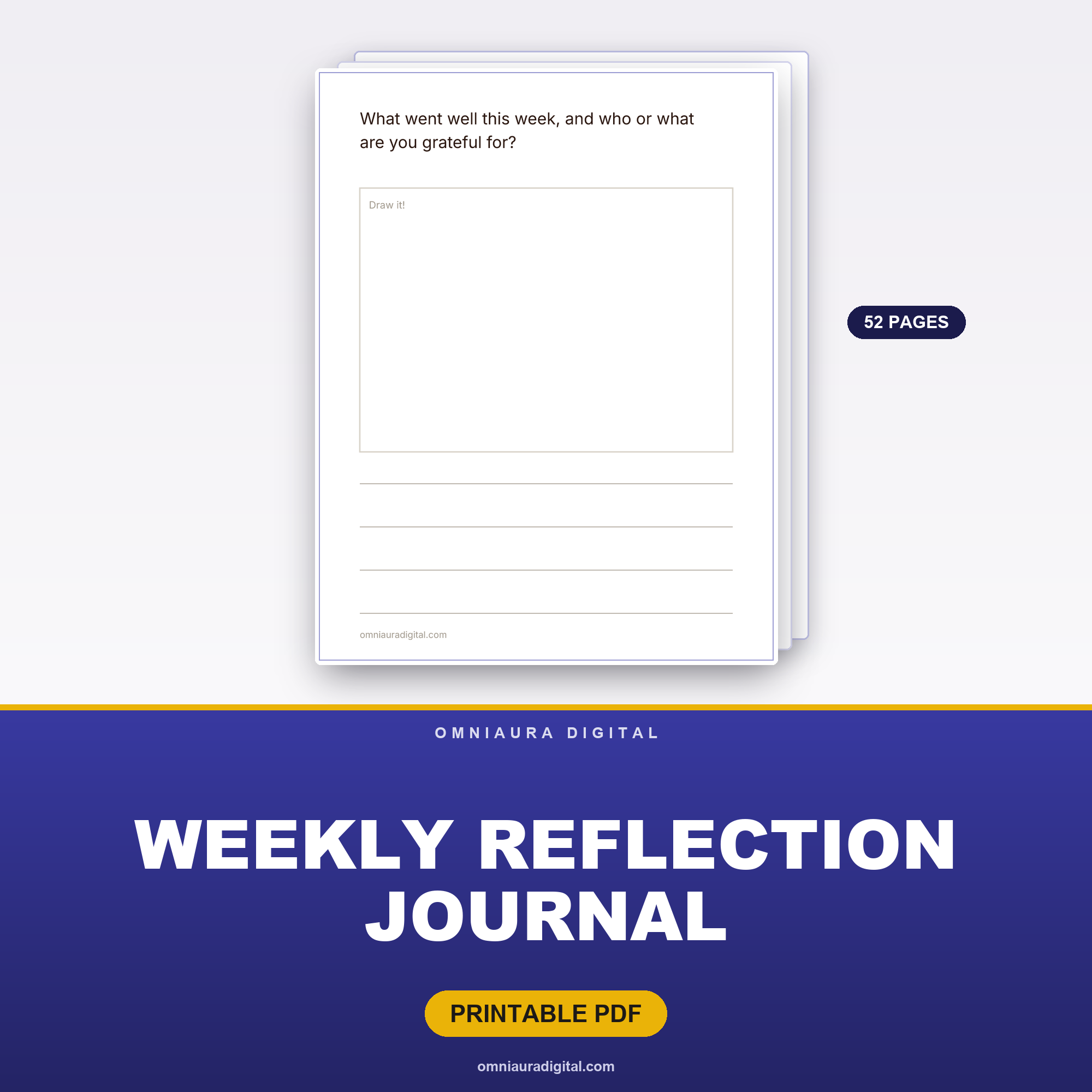 Weekly Reflection Journal — 52 Weeks of Prompts